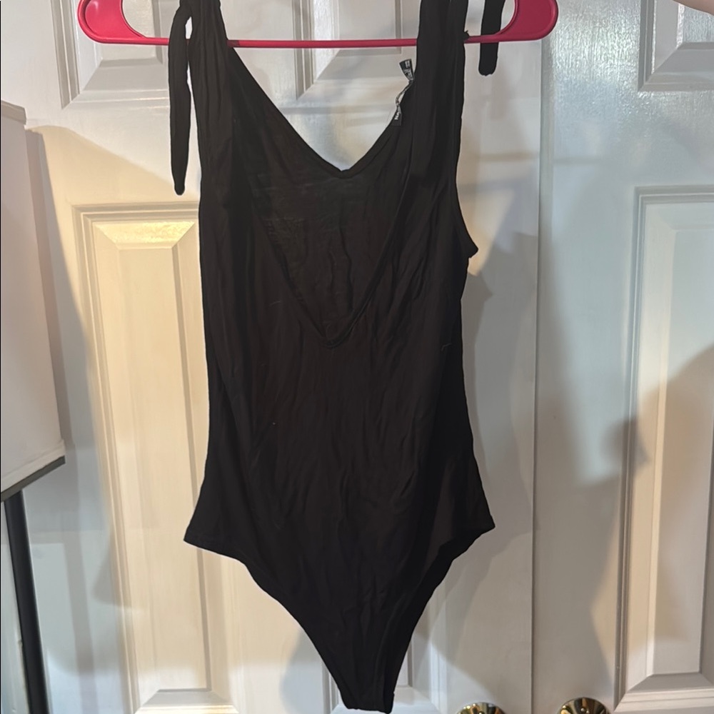 Nasty Gal Sleek Black Bodysuit